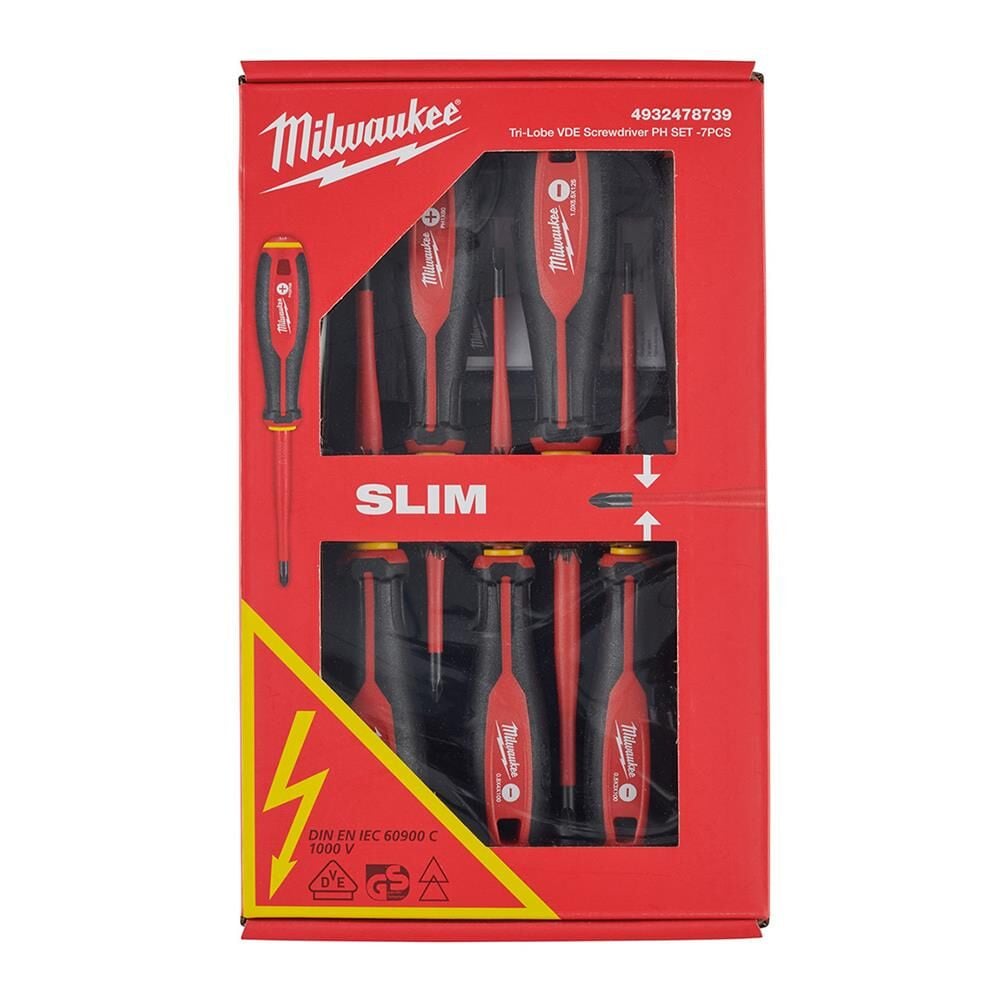 MİLWAUKEE Trı-Lobe Vde Tornavida Ph Set -7Pcs  (4932478739)
