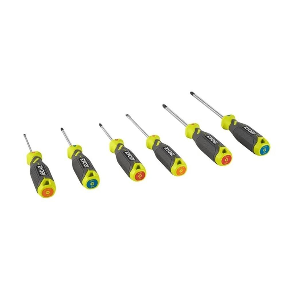 RYOBİ RHSDS6PC Manyetik Tornavida Seti 6 Parça (5132006045)
