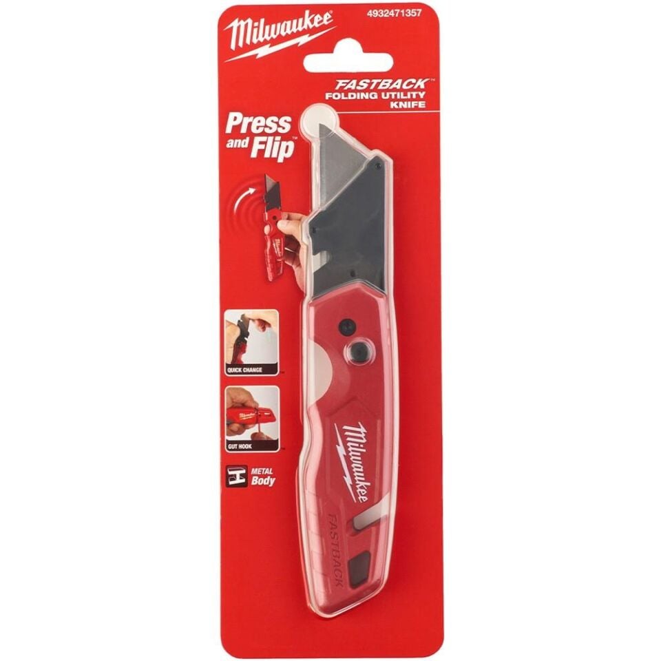 MİLWAUKEE Fastback Maket Bıçağı 1 Adet Yedekli (4932471357)
