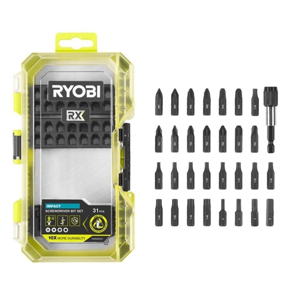 RYOBİ RARXSD31 31 Parça Vidalama Seti (5132006637)