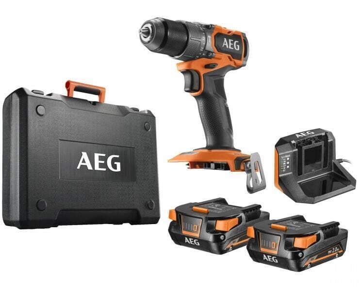 AEG BSB 18SBL2-202C Akülü Darbeli Matkap (4935480058)