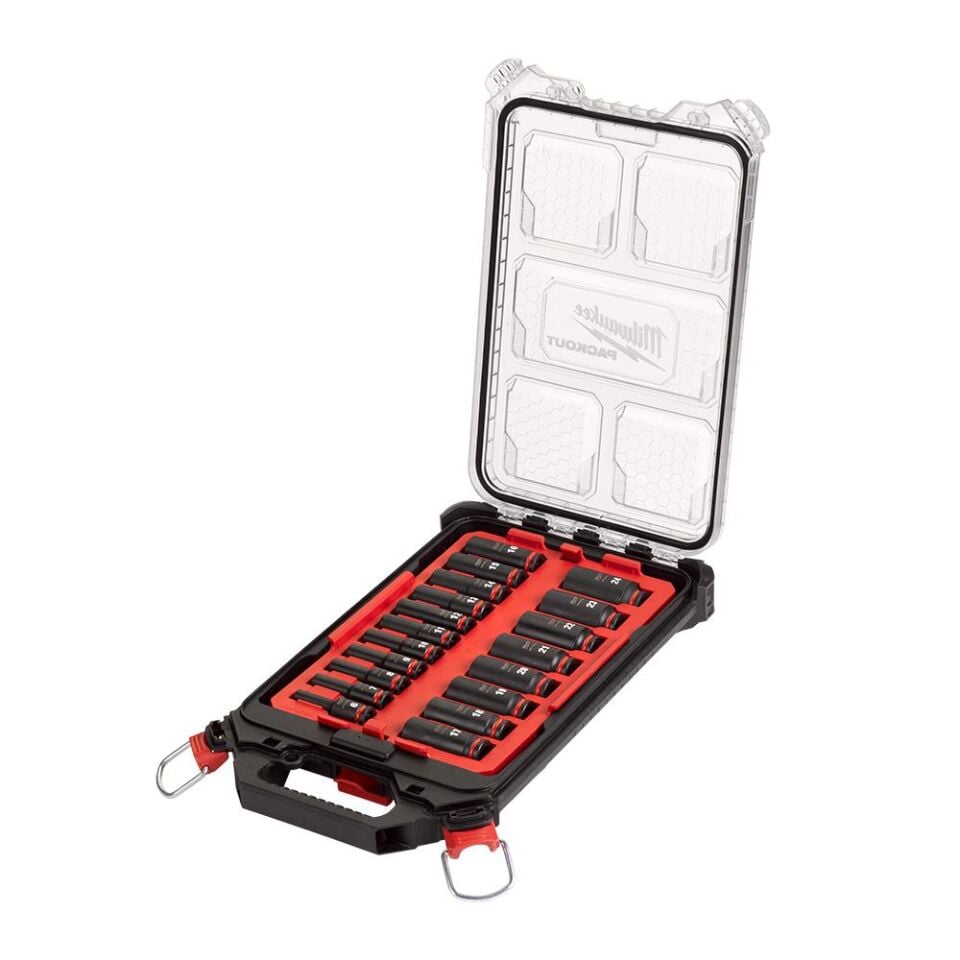 MİLWAUKEE 3/8'' Packout Darbeli Lokma Seti - 19 Parça  (4932480946)