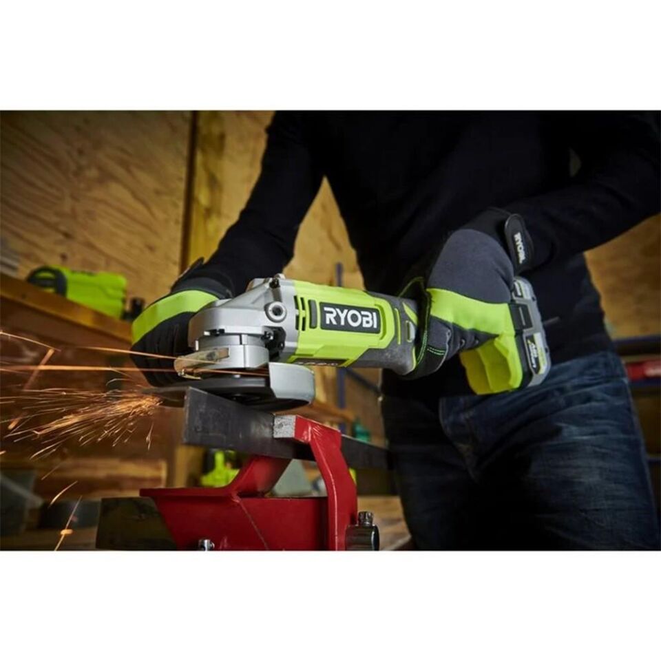 RYOBİ RAG18115-0 18V Akülü Avuç Taşlama 115mm (Akü Dahil Değildir.) (5133005402)