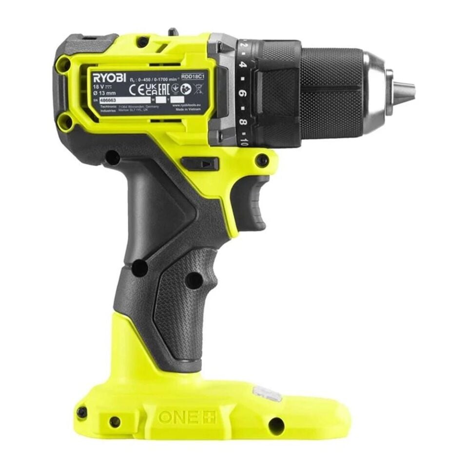 RYOBİ RDD18C1-0 18V Akülü Kömürsüz Matkap (Akü Dahil Değildir.) (5133006518)