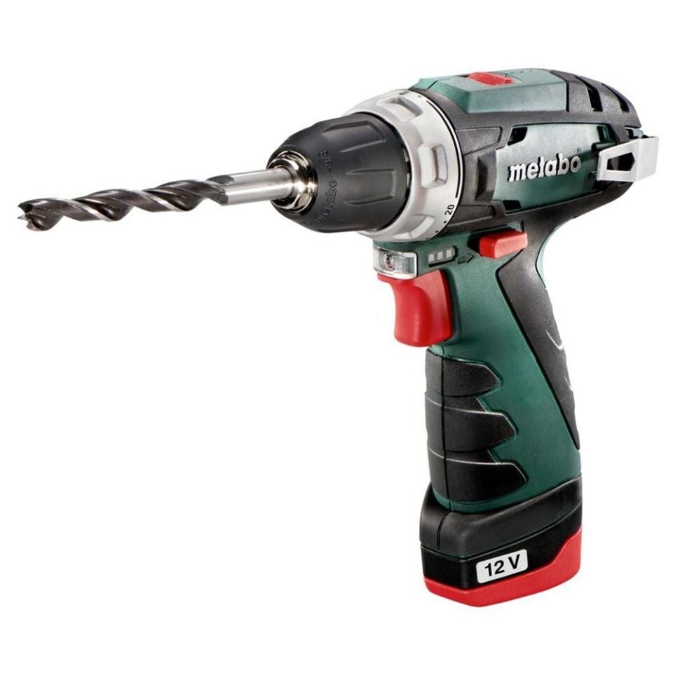 METABO POWERMAXX BS 12V Akülü Vidalama Makinesi (2x2.0Ah) (600080500)