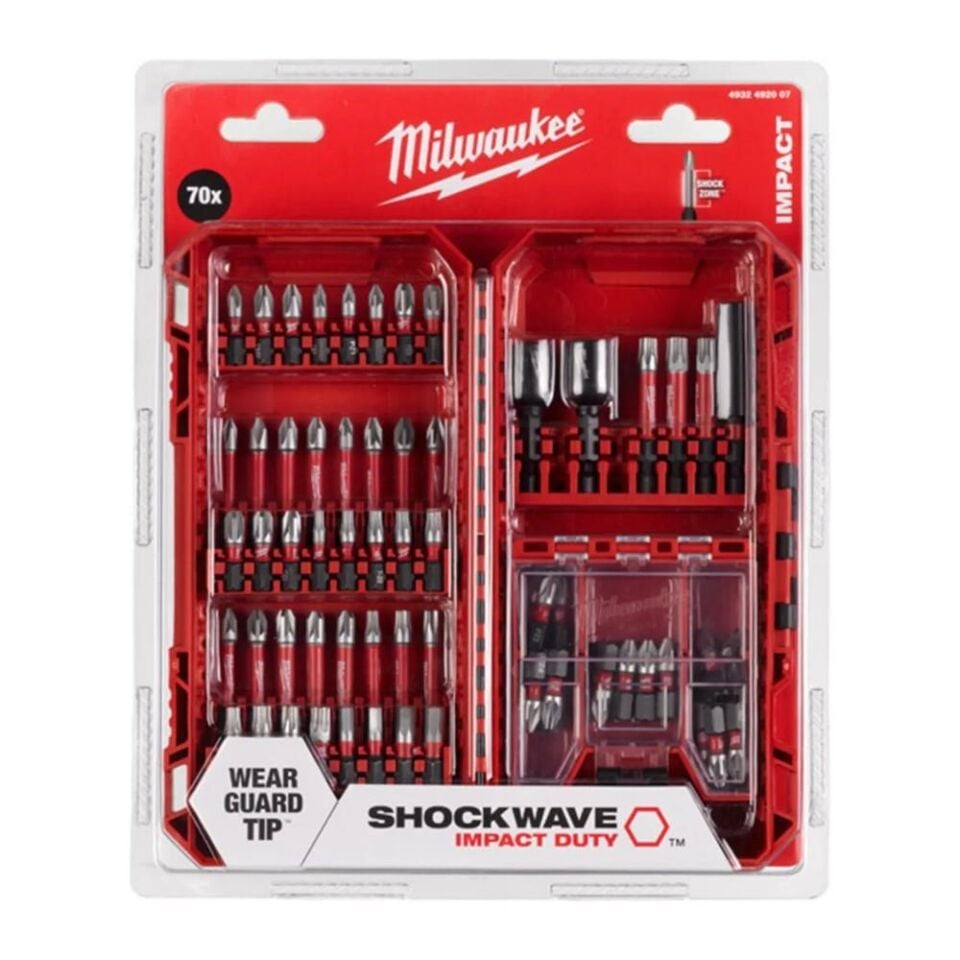 MİLWAUKEE Shockwave Bits Uç Seti 70 Parça (4932492007)