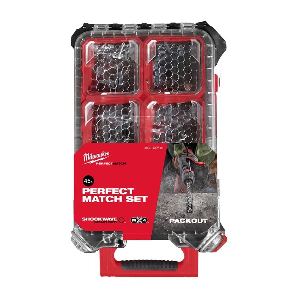 MİLWAUKEE Packout Delme Vidalama Seti 45 Parça  (4932499761)