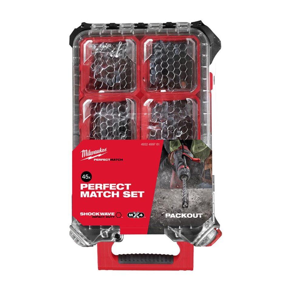 MİLWAUKEE Packout Delme Vidalama Seti 45 Parça  (4932499761)