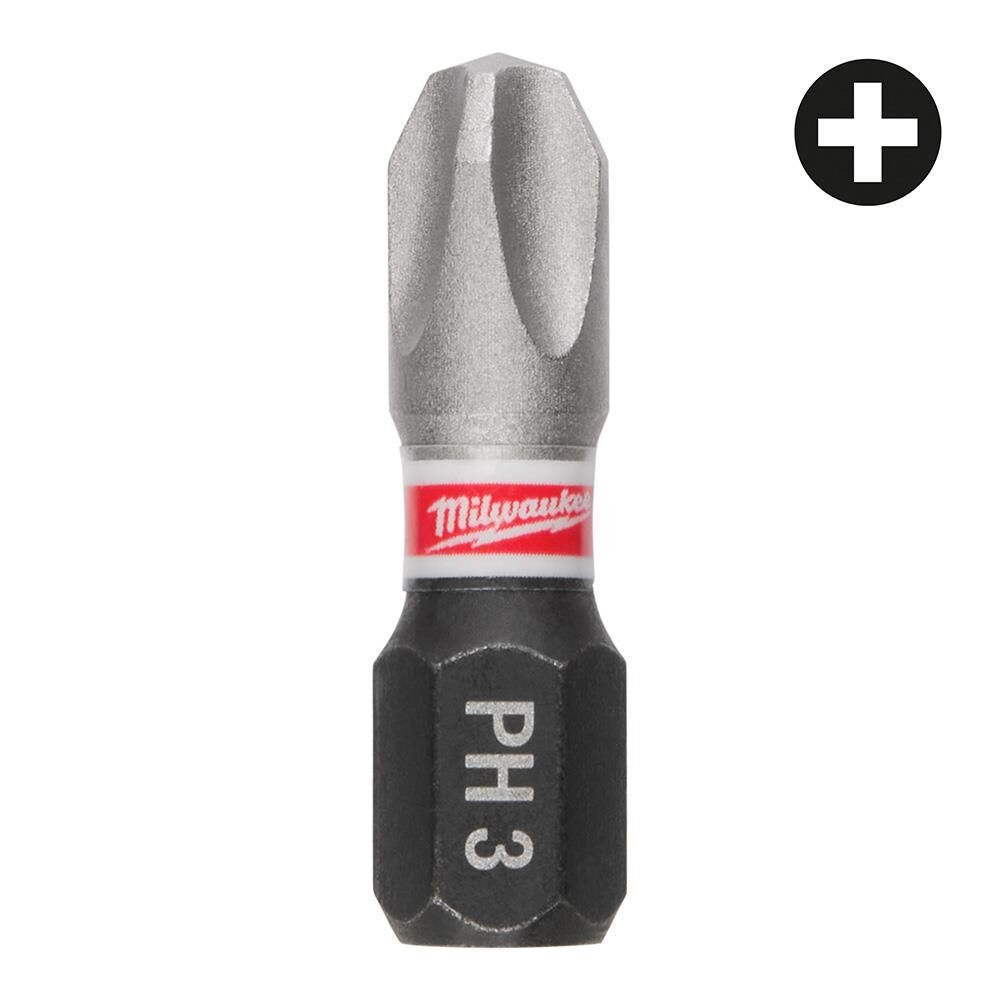 MİLWAUKEE Bits Uç Ph3 25Mm 3'Lü Paket Shockwave  (4932500354)