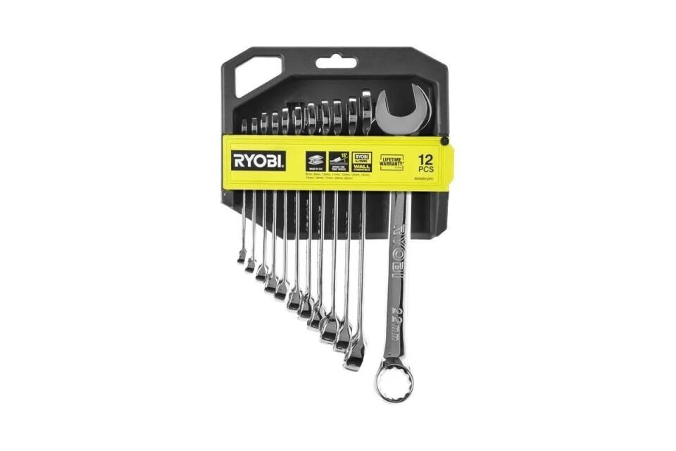 RYOBİ RHWR12PC 12 Parça Kombine Anahtar Seti (8-22Mm) (5132006066)