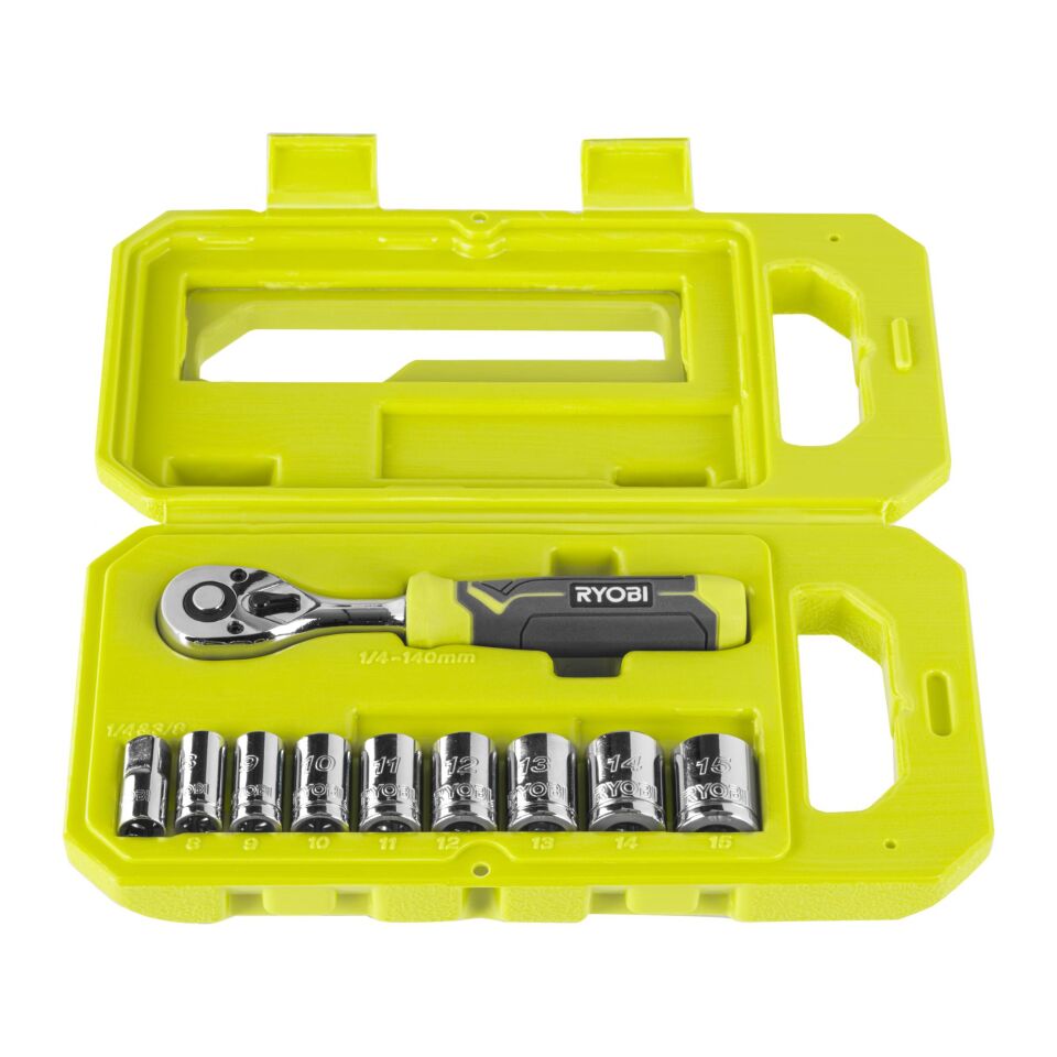RYOBİ RHRS10PC Cırcırlı Lokma Seti 1/4 10 Parça (5132006067)