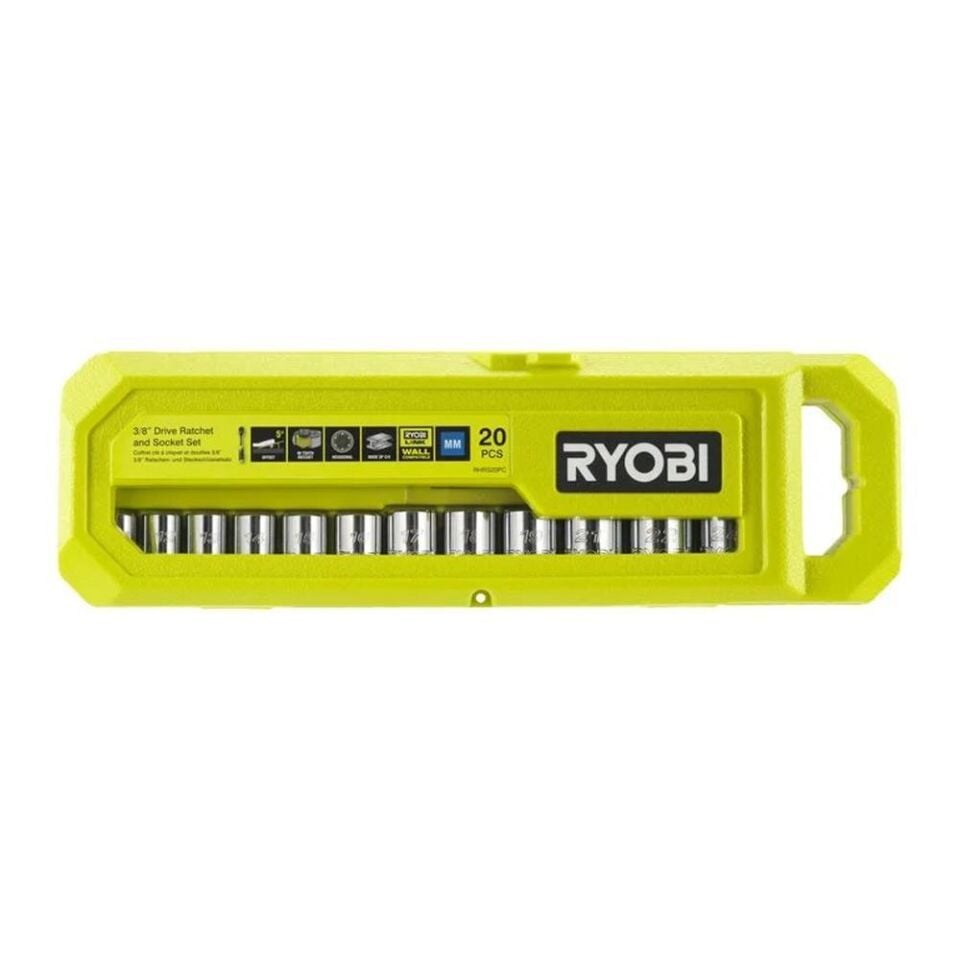 RYOBİ RHRS20PC Cırcırlı Lokma Seti 3/8 20 Parça (5132006069)
