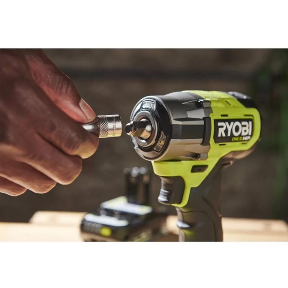 RYOBİ RIW1838C-0 18V Kömürsüz Motor 3/8'' Darbeli Somun Sıkma (Akü Dahil Değildir.) (5133005925)