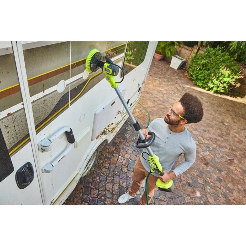 RYOBİ RWTS18-0 Akülü Teleskobik Yıkama Fırçası (Akü Dahil Değildir.) (5133005993)