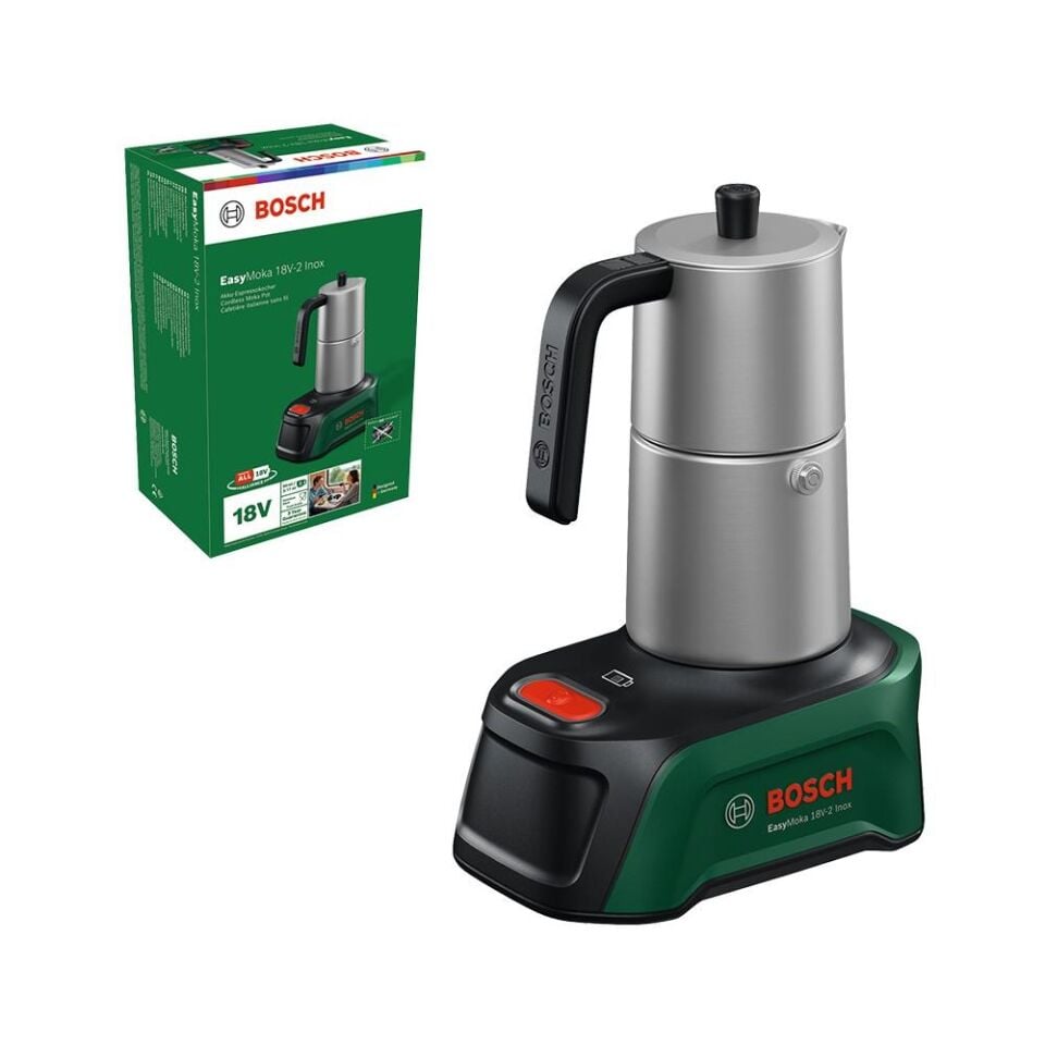 BOSCH EASYMOKA 18V-2 Inox Kahve Makinesi (Akü Dahil Değildir.) (0 603 9E4 100)