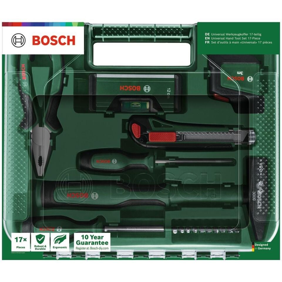 BOSCH UNİVERSAL El Aleti Seti 17 Parça (1 600 A02 BY5)