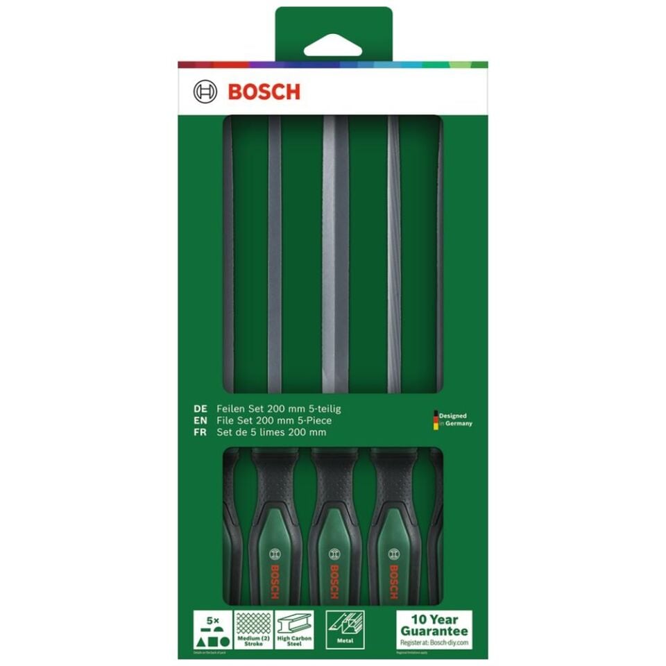 BOSCH 5 Parça Metal Eğe Seti (1 600 A02 ZB0)