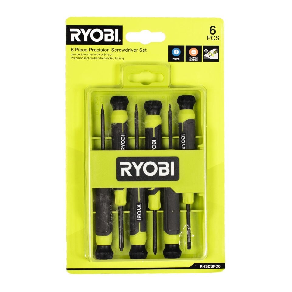 RYOBİ RHSDSPC6 Saatçi Tornavida Seti 6 Parça (5132006048)