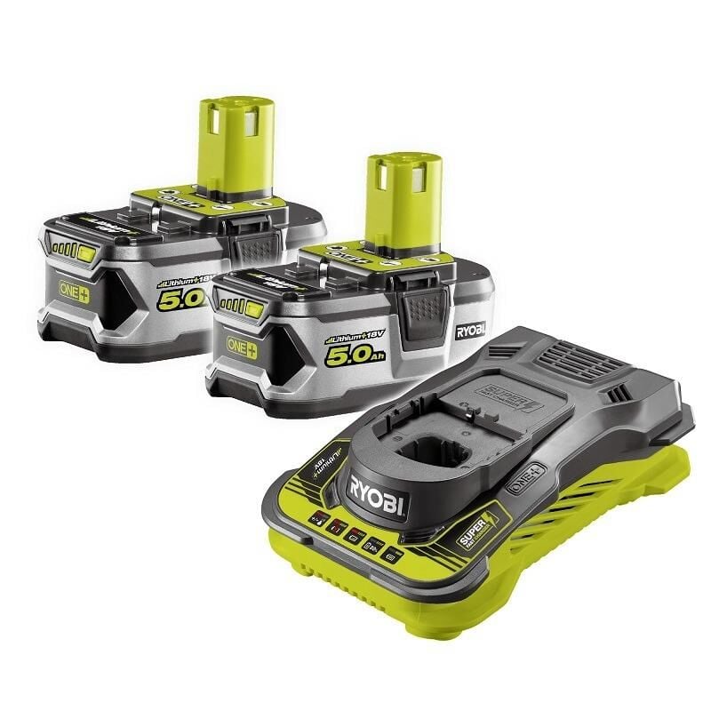 RYOBİ RC18150-250 Akü ve Hızlı Şarj Cihazı 2x5.0Ah (5133004422)
