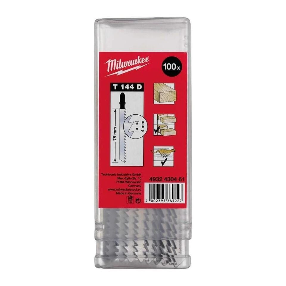 MİLWAUKEE Dekupaj Bıçağı T144D 75Mm (Ağaç) 100Lü  (4932430461)