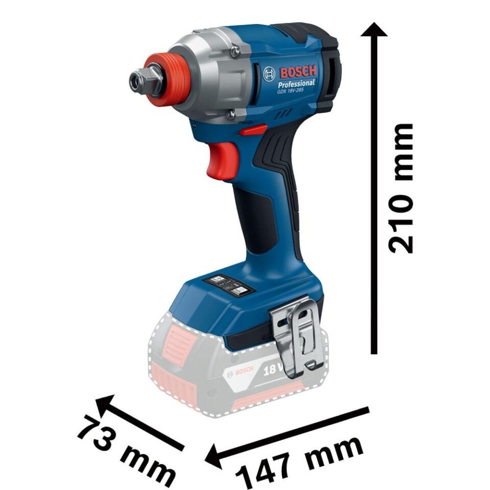 BOSCH GDX 18V-285 + GSB 185-Lı Somun Sıkma ve Darbeli Matkap Seti (0 601 9N2 124)
