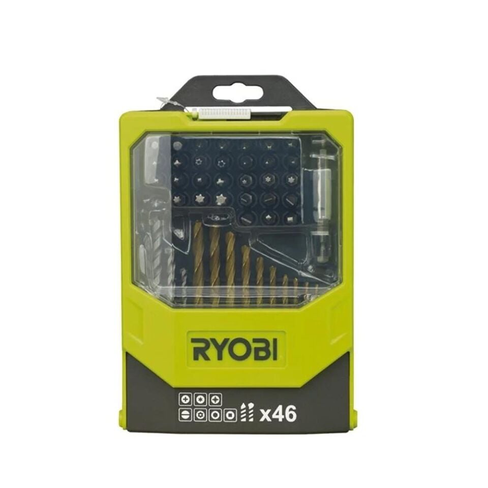 RYOBİ RAK46MIX 46 Parça Vidalama ve Delme Uç Seti (5132002686)