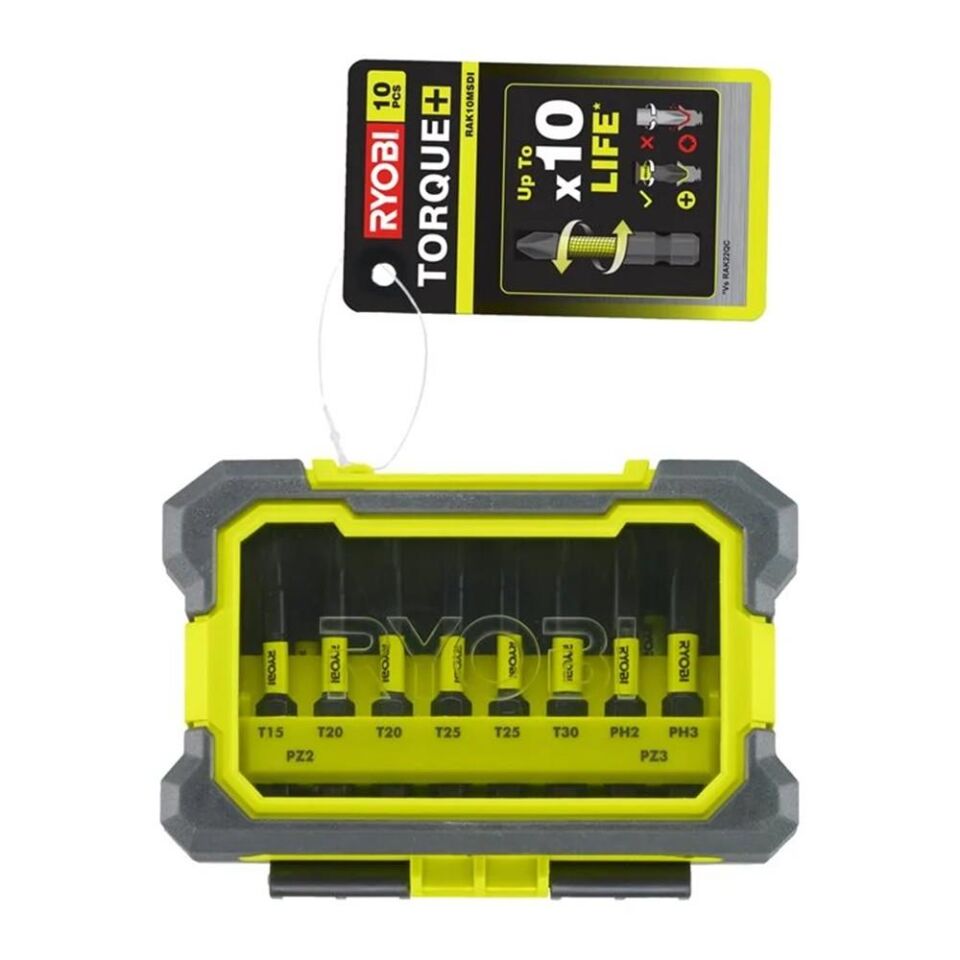 RYOBİ RAK10MSDI 10 Parça Vidalama Seti (5132003176)