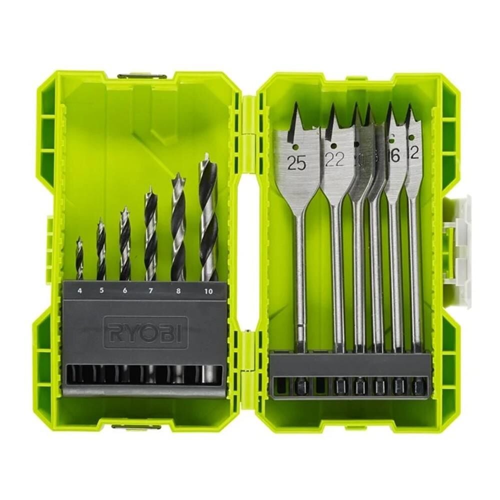 RYOBİ RAK12SWD 12 Parça Ahşap Delme Seti (5132003302)