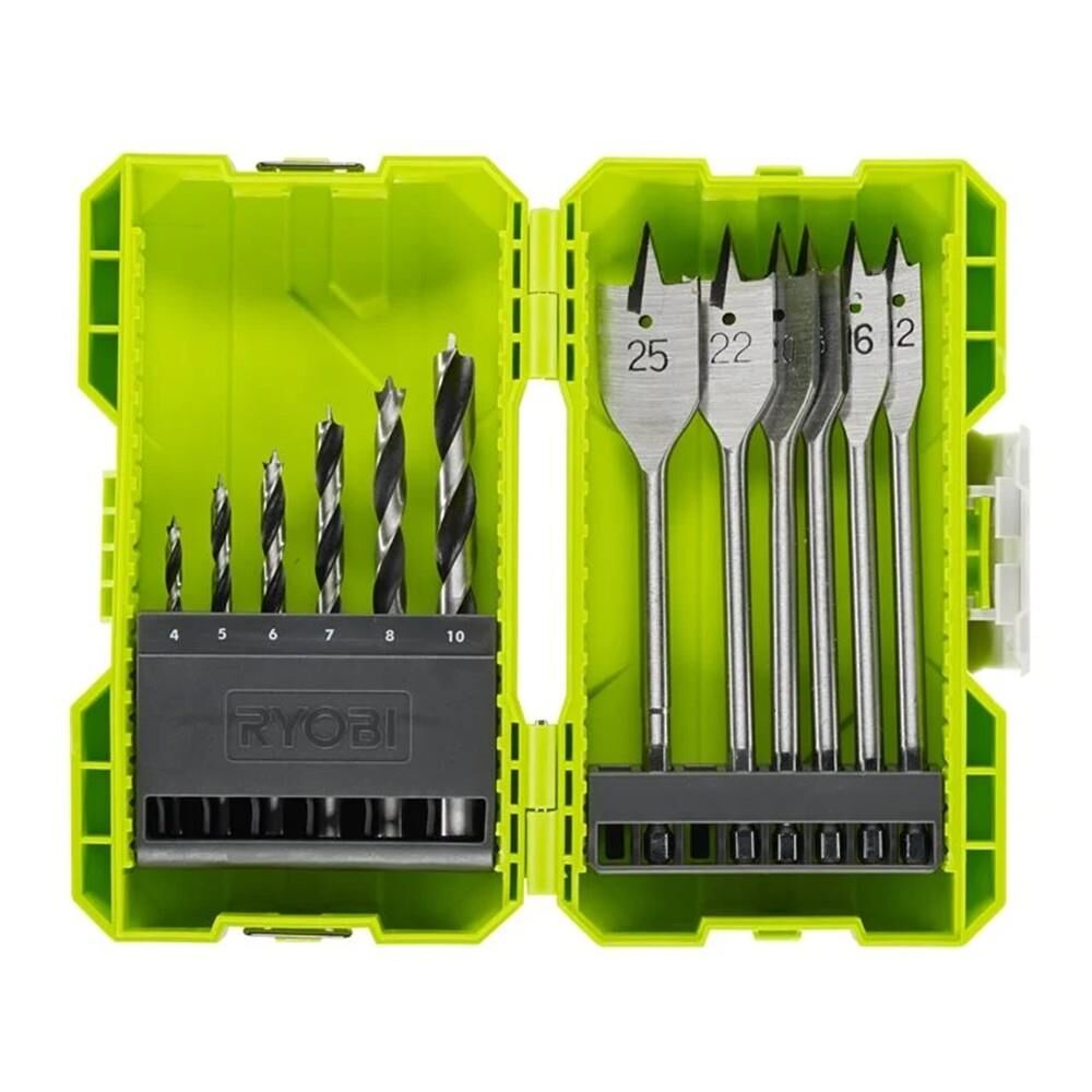 RYOBİ RAK12SWD 12 Parça Ahşap Delme Seti (5132003302)
