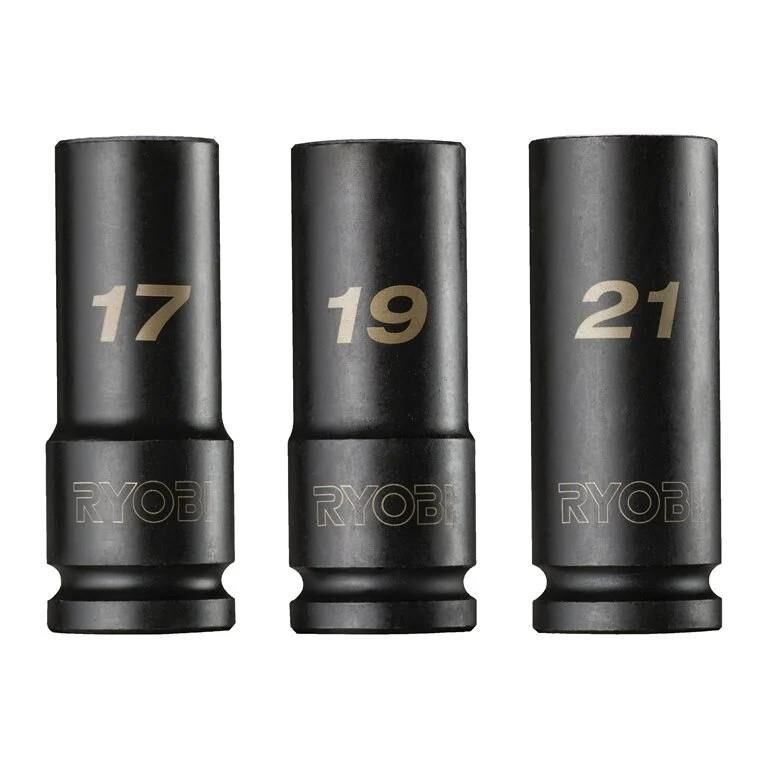 RYOBİ RHDIS3PC Derin Lokma Seti 3 Parça 1/2 (17-19-21) (5132006070)