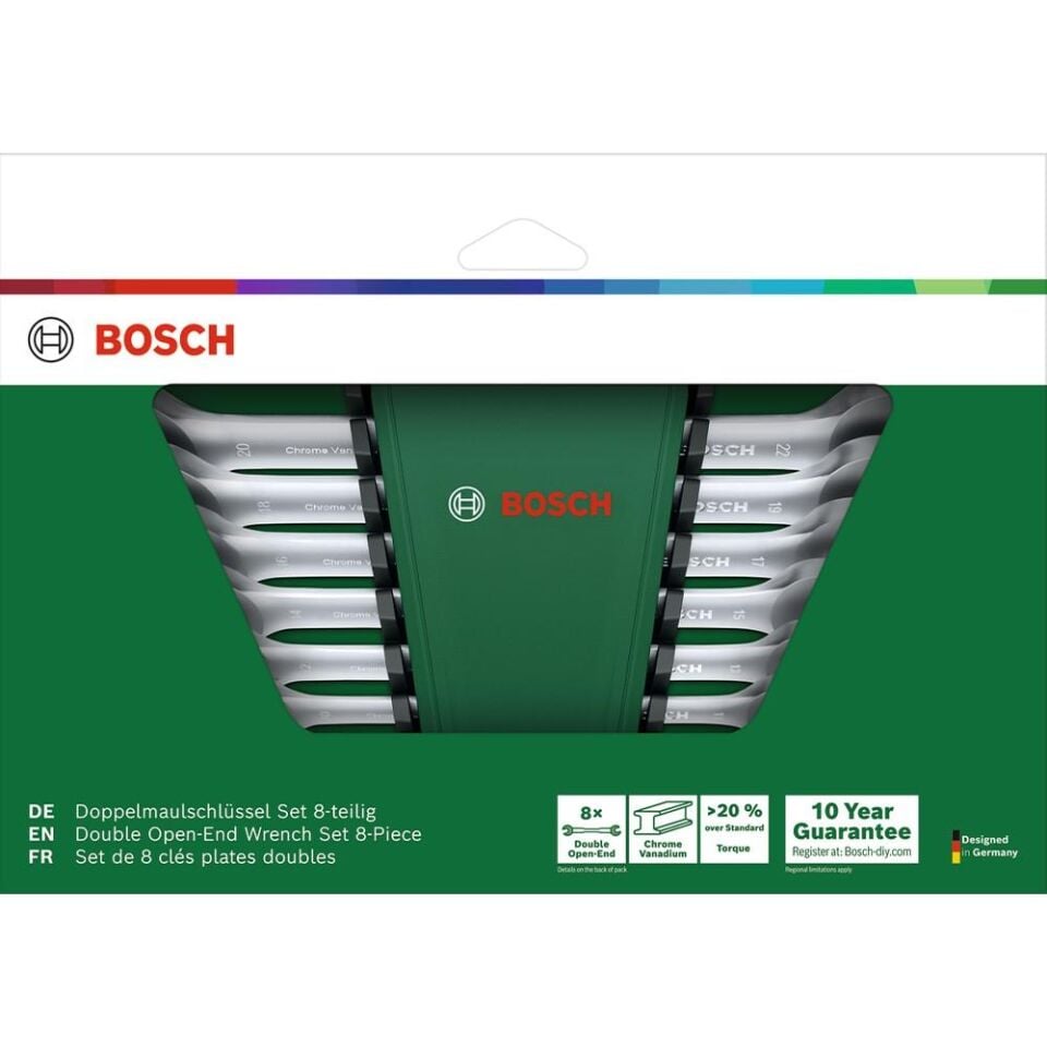 BOSCH Yarım  Ağızlı Anahtar Takımı 8 Parça (1 600 A03 HM8)