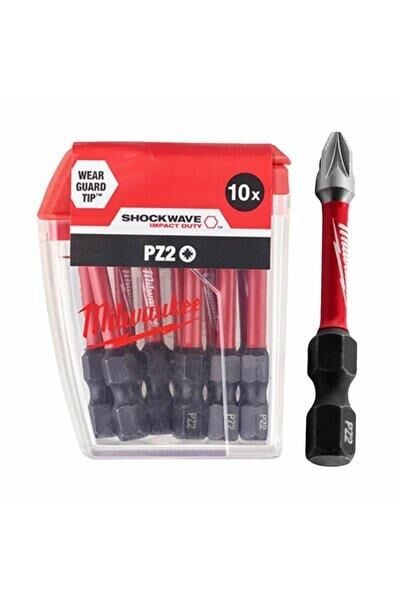 MİLWAUKEE Bits Uç Ph2 50Mm 10'lu Paket Shockwave (T4932430855)