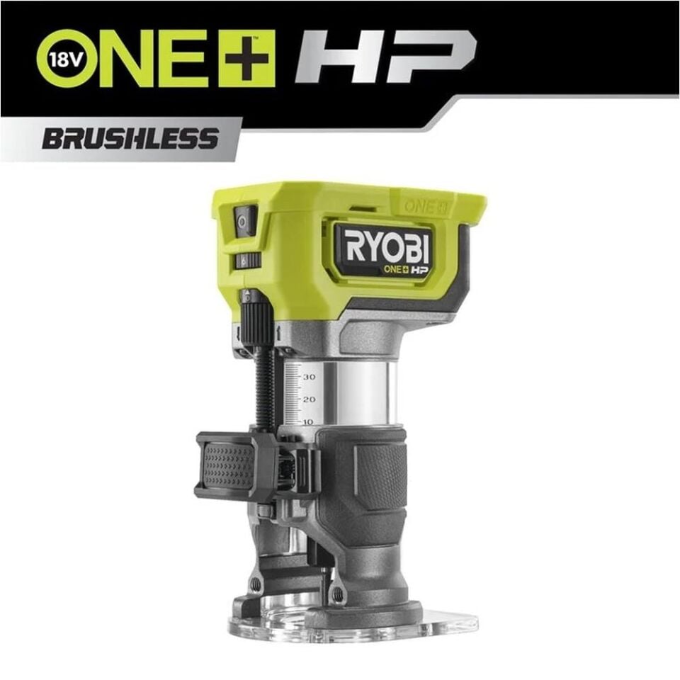 RYOBİ RTR18C-0 18V Kömürsüz Motor El Frezesi (Akü Dahil Değildir.) (5133006257)