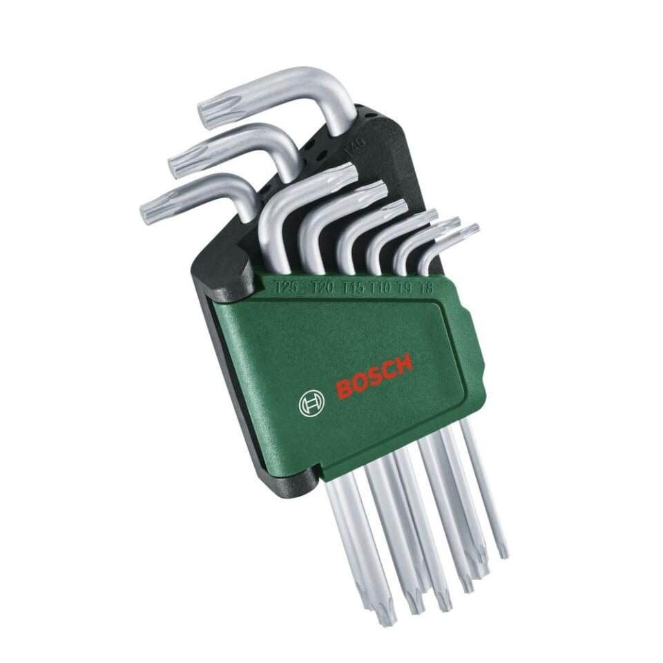 BOSCH Alyan Anahtar Takımı Torx 9 Parça (1 600 A02 Z9C)