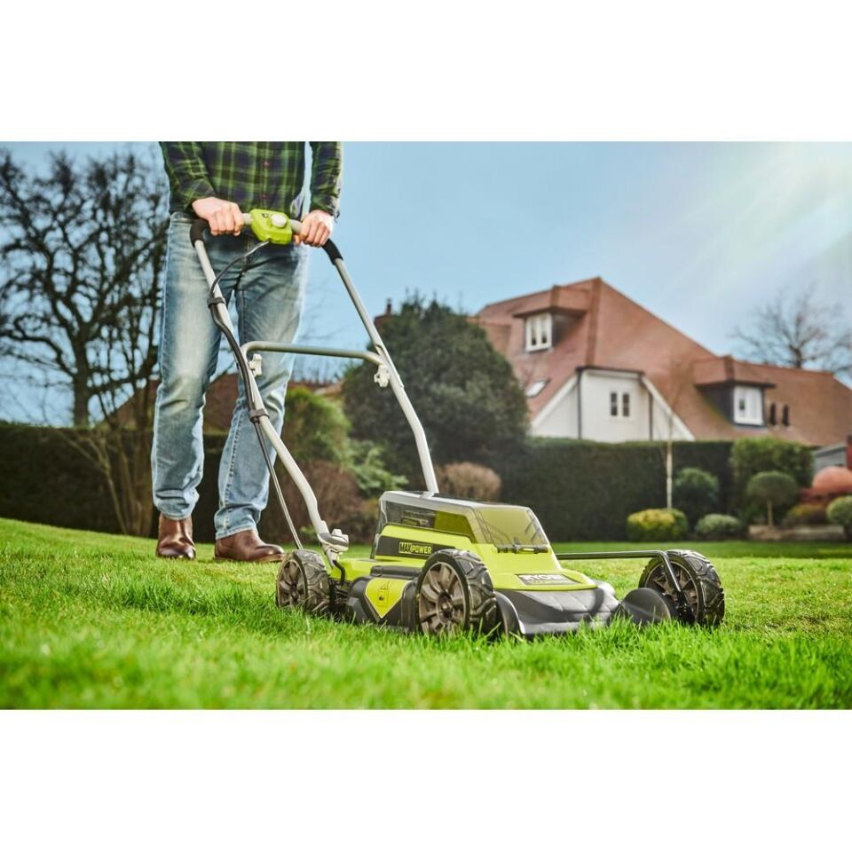 RYOBİ RY36LMM46A-140 36V Tekerlekli Malçlama ve Çim Biçme Makinesi 4.0Ah 46Cm (5133005486)