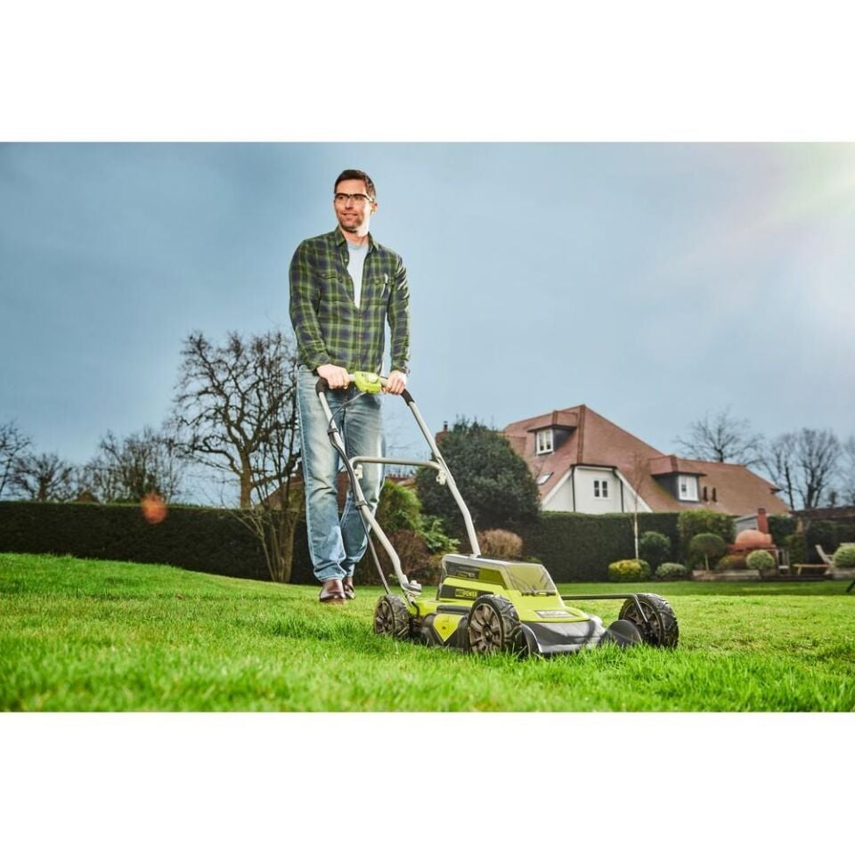 RYOBİ RY36LMM46A-140 36V Tekerlekli Malçlama ve Çim Biçme Makinesi 4.0Ah 46Cm (5133005486)