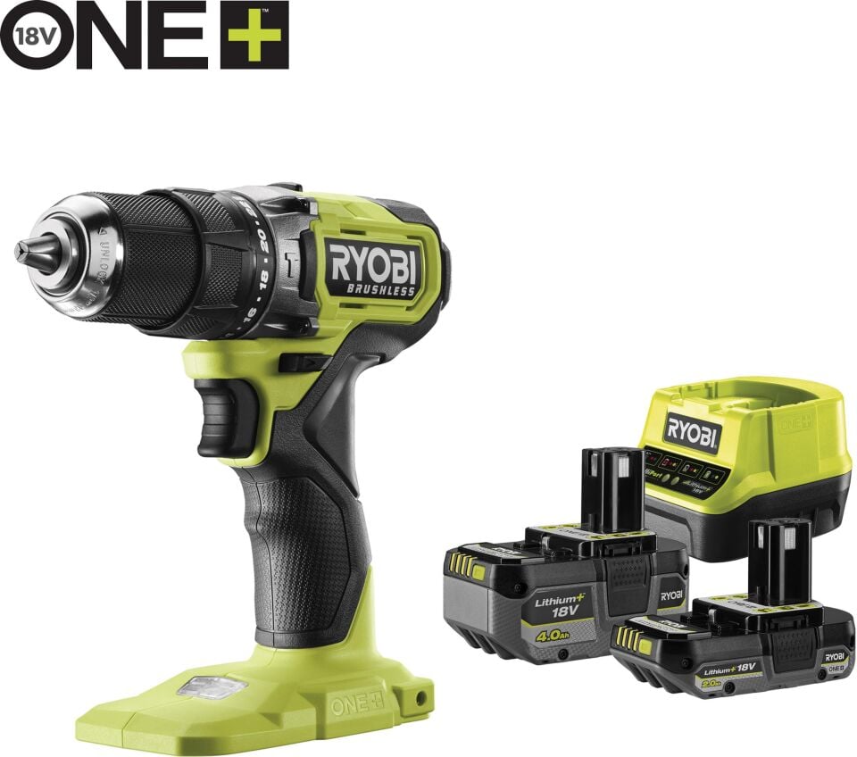 RYOBİ RPD18BL1-2C42S 18V Akülü Darbeli Matkap (5133006138)