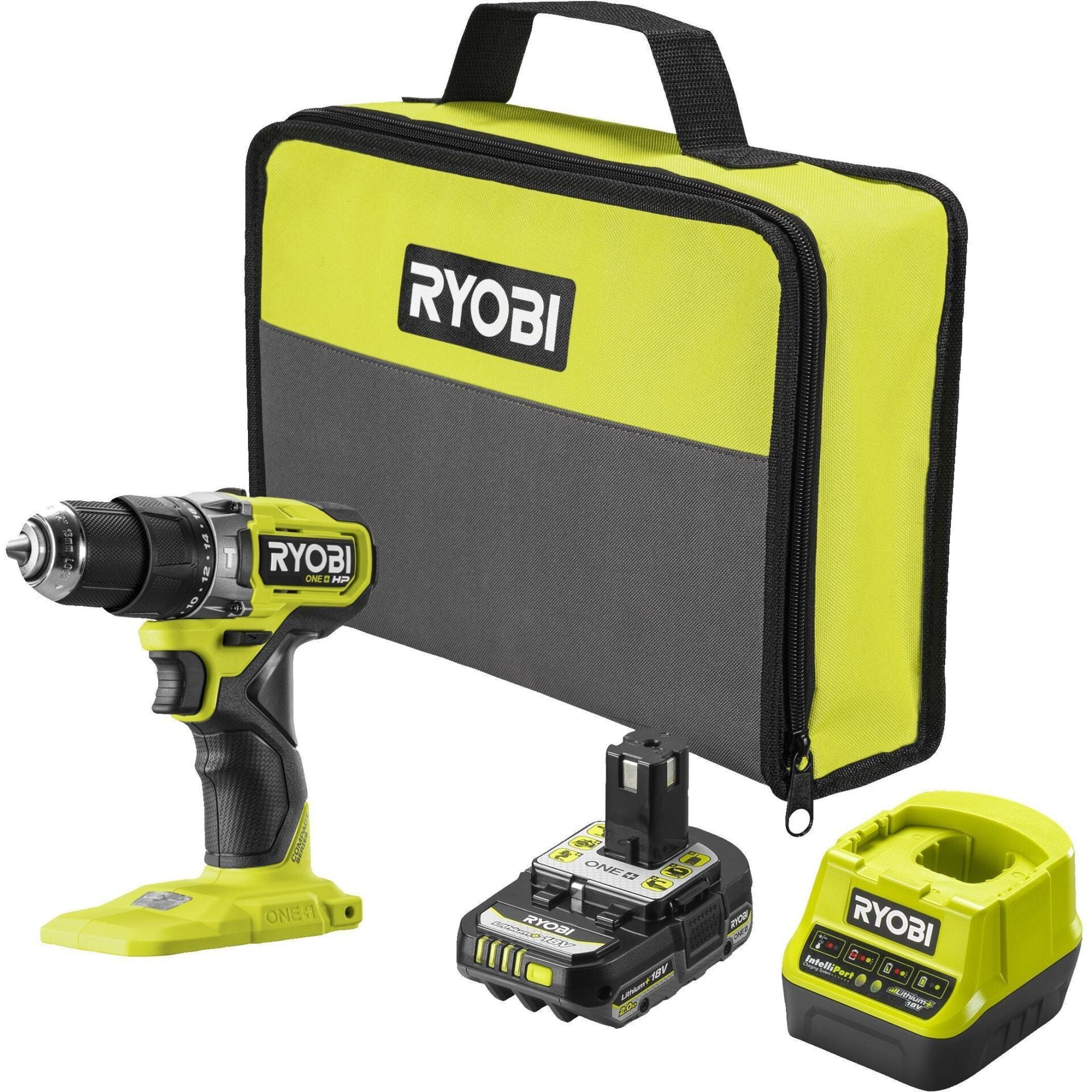 RYOBİ RPD18C1-1C20G 18V Kömürsüz Darbeli Matkap (5133006525)